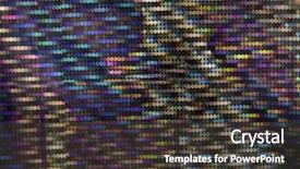  Presentation with abstract circles - PPT theme having macro image of an abstract background of circles pattern with rainbow colors background and a dark gray colored foreground