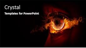  Presentation with human eye - Cool new presentation with macro-image-of-human-eye backdrop and a black colored foreground