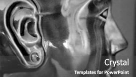  Presentation with martin luther king j - PPT theme with macro king tut face 6 background and a dark gray colored foreground