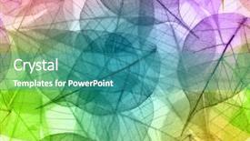  Presentation with leaves - Slides enhanced with macro leaves seamless background background and a teal colored foreground