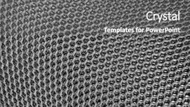  Presentation with fibers - PPT layouts featuring macro metal chain link fibers background and a gray colored foreground