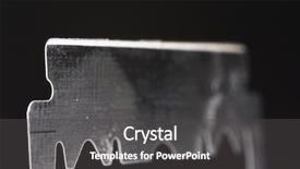  Presentation with blade - PPT theme with macro of a razor blade background and a  colored foreground