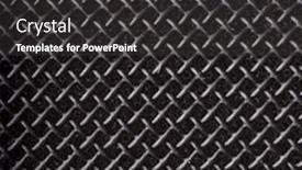  Presentation with microphone - Cool new presentation theme with macro-of-black-microphone-surface backdrop and a dark gray colored foreground