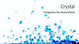 Presentation with water droplets - Audience pleasing PPT layouts consisting of water droplets over white series backdrop and a white colored foreground