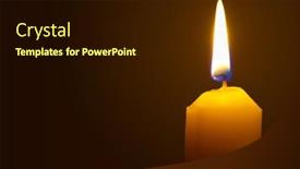  Presentation with candle - Cool new PPT layouts with macro-of-burning-candle-isolated backdrop and a black colored foreground