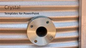  Presentation with water tank - Presentation consisting of macro-of-flange background and a coral colored foreground