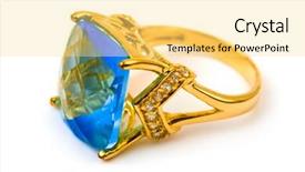  Presentation with white gold - Theme consisting of macro-of-gold-ring-isolated background and a blonde colored foreground