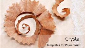  Presentation with parchment paper - Beautiful PPT theme featuring macro of natural wood pencil backdrop and a lemonade colored foreground