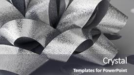  Presentation with shiny - Theme having macro of shiny silver bow background and a dark gray colored foreground