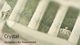  Presentation with lincoln - Audience pleasing PPT theme consisting of macro of the back of the u s five dollar bill showing lincoln statue backdrop and a soft green colored foreground