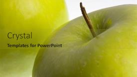  Presentation with green apples - 