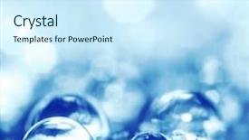  Presentation with spring water - Amazing slides having macro of water drops shallow backdrop and a cool aqua colored foreground