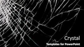  Presentation with broken glass - Presentation theme enhanced with macro-photo-of-broken-glass background and a black colored foreground