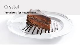  Presentation with biscuit - Slide deck enhanced with white blurred background isolated triangular background and a light gray colored foreground