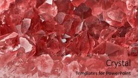  Presentation with ruby red - Slides with macro photo of red ruby background and a red colored foreground