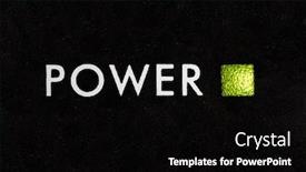  Presentation with photograph - Beautiful theme featuring macro-photograph-of-power-indicator backdrop and a black colored foreground