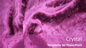  Presentation with fabric - Audience pleasing PPT theme consisting of macro pink crushed velvet fabric backdrop and a purple colored foreground