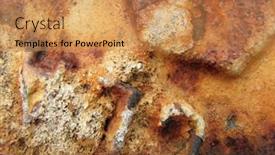  Presentation with vintage retro - Presentation theme featuring macro-rust-background-grunge-retro background and a  colored foreground