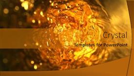  Presentation with rum - Amazing presentation having macro-shot-from-inside backdrop and a gold colored foreground