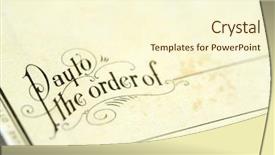  Presentation with shot - Presentation having macro shot of a blank background and a cream colored foreground