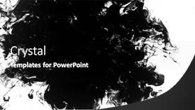  Presentation with black-ink - Slides having macro-shot-of-black-ink background and a black colored foreground