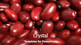  Presentation with kidney - Presentation theme enhanced with macro shot of haricot beans background and a tawny brown colored foreground