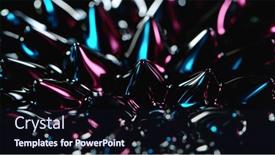  Presentation with magnetic - Colorful slide set enhanced with macro-shot-of-magnetic-liquid backdrop and a wine colored foreground