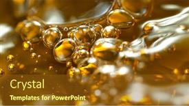  Presentation with splashing - Slide deck consisting of macro-shot-of-splashing-oil background and a tawny brown colored foreground