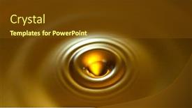  Presentation with splashing - PPT layouts having macro-shot-of-splashing-oil background and a tawny brown colored foreground