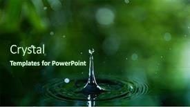  Presentation with water drop - Audience pleasing slides consisting of macro-shot-of-water-drop backdrop and a tawny brown colored foreground