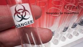  Presentation with lab test - Presentation theme having macro-view-of-a-test background and a red colored foreground