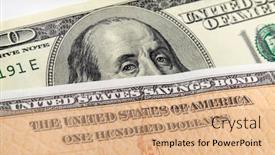  Presentation with united states - Cool new presentation theme with macro-view-of-benjamin-franklin backdrop and a coral colored foreground