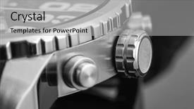  Presentation with animated watch - Slide deck enhanced with telecommunications 3d rendering red grunge vintage sign background and a coral colored foreground