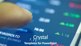  Presentation with economics macro - Presentation consisting of macro view of man using background and a ocean colored foreground