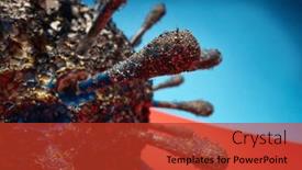  Presentation with realistic - Presentation enhanced with macro-view-of-spikes background and a red colored foreground