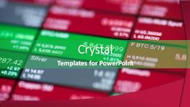  Presentation with application - Amazing PPT theme having macro view of stock market application on touchscreen smartphone shallow depth of focus backdrop and a shamrock green colored foreground