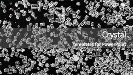  Presentation with crystal sugar - Presentation having macro view of sugar crystals background and a dark gray colored foreground