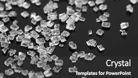  Presentation with crystal sugar - Beautiful presentation theme featuring macro view of sugar crystals backdrop and a dark gray colored foreground