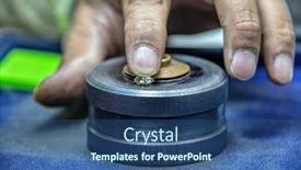  Presentation with indian - Amazing PPT theme having macro-working-hand backdrop and a ocean colored foreground