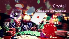  Presentation with roulette - Slides enhanced with mad-casino-set-with-roulette background and a wine colored foreground