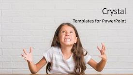  Presentation with yelling - Audience pleasing slide set consisting of mad shouting and yelling backdrop and a light gray colored foreground