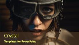  Presentation with light rays - Amazing PPT layouts having mad-woman-in-a-straitjacket backdrop and a tawny brown colored foreground