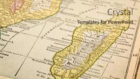  Presentation with africa map - Colorful presentation design enhanced with madagascar-and-southeaster-africa backdrop and a lemonade colored foreground