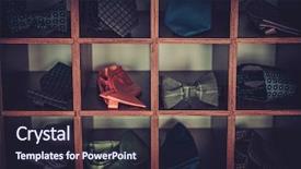  Presentation with fixing his black bow tie - PPT theme enhanced with made bow ties and necktie background and a wine colored foreground