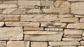  Presentation with house fly insect close up - Cool new PPT theme with made from beige slate rock backdrop and a coral colored foreground