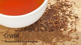  Presentation with tea leaves - Audience pleasing presentation theme consisting of made from the south africa backdrop and a red colored foreground