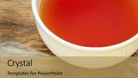  Presentation with tea cup - Audience pleasing theme consisting of made from the south africa backdrop and a  colored foreground