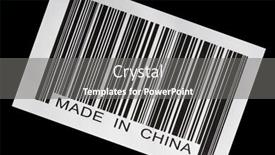  Presentation with code - Slide deck consisting of made-in-china-bar-code background and a gray colored foreground