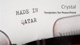  Presentation with korea - Presentation design enhanced with made-in-korea-phrase-written background and a white colored foreground