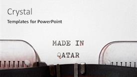  Presentation with korea - Amazing presentation theme having made-in-korea-phrase-written backdrop and a white colored foreground